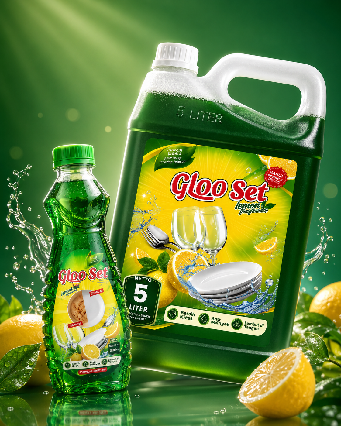 Produk sabun cuci piring Gloo Set
